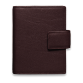 Hochwertiges Ringbuch Rindleder Druckknopfverschluss Rindnappa bordeaux